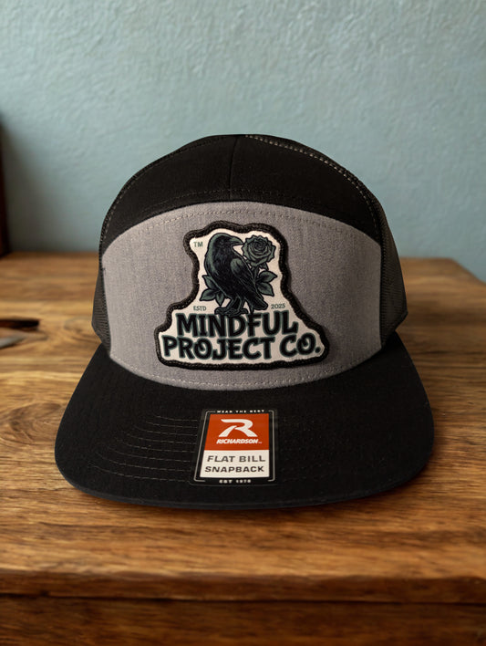 Raven Logo Seven Panel Snapback