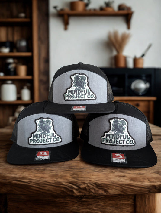 Raven Logo Seven Panel Snapback